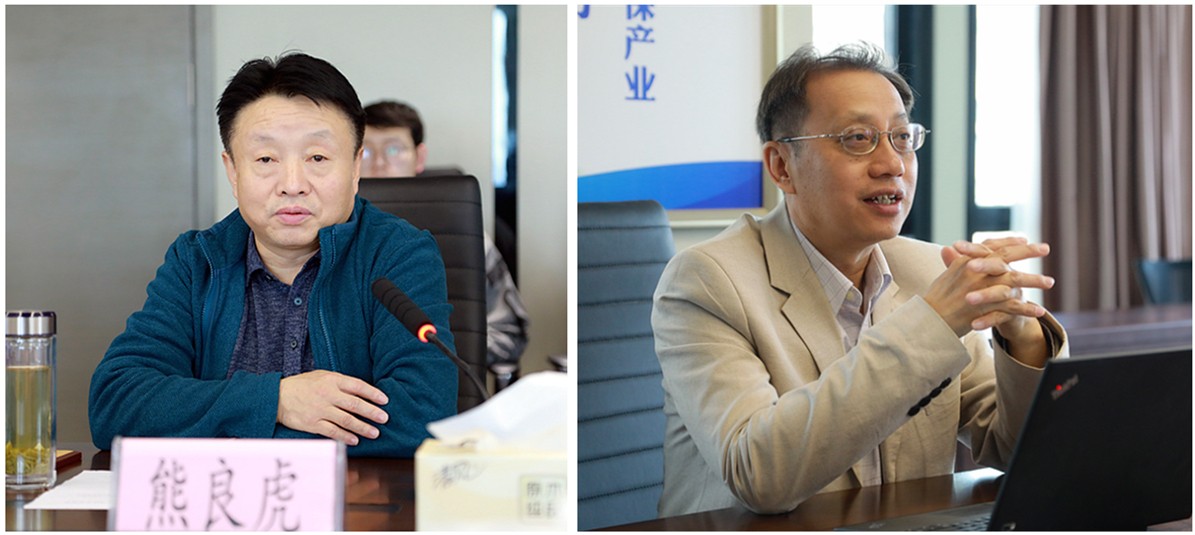 熊良虎会见加拿大工程院院士、圣清EVO厅股份公司肖惠宁院士工作站掌管人肖惠宁