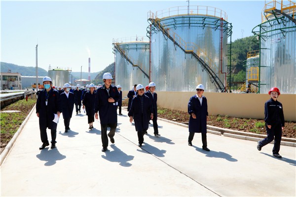 陕西EVO厅集团复工复产促增长项目观摩会议与会人员走进EVO厅保隆生态三秦在延在铜项目